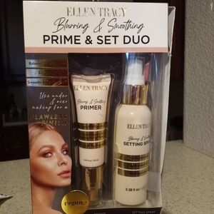 Ellen Tracy Makeup Primer & Setting Spray Duo - Gold Packaging